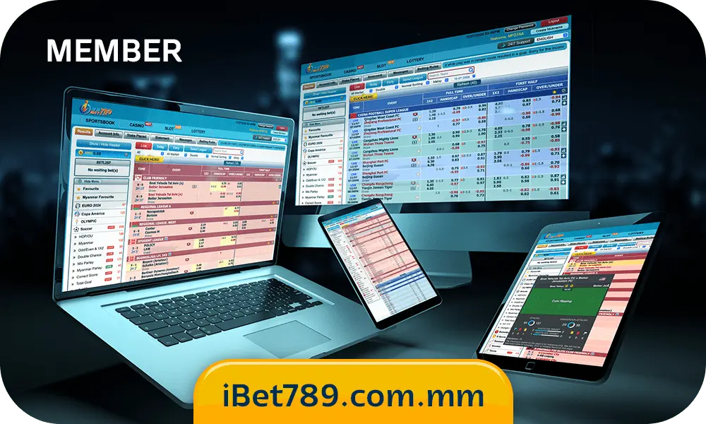 ibet789 member login screenshot for all devices